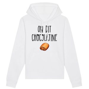 Sweat Capuche Adulte On dit chocolatine