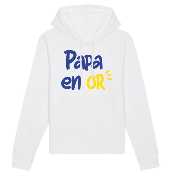 Sweat Capuche Adulte Papa en or