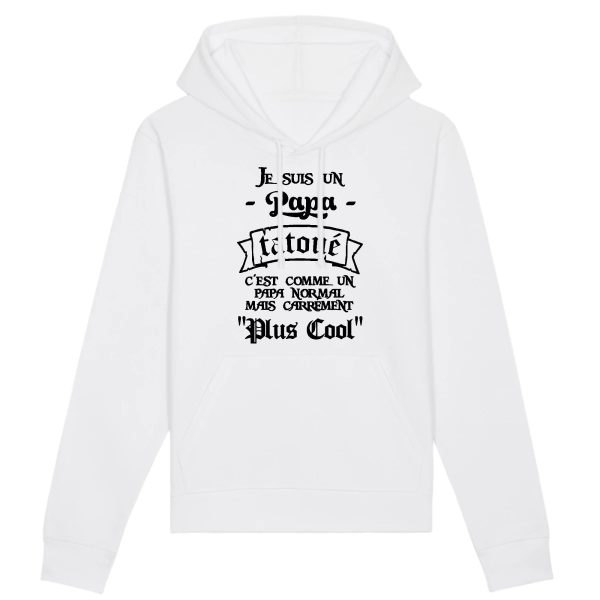 Sweat Capuche Adulte Papa tatoue