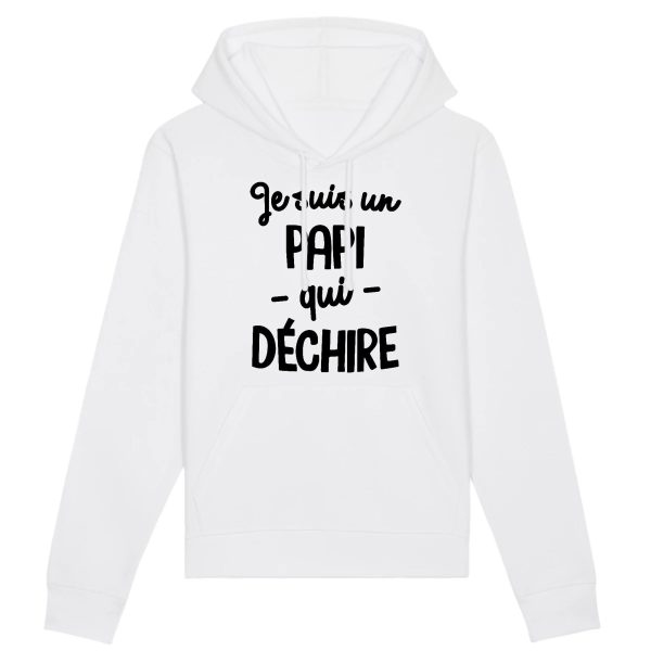 Sweat Capuche Adulte Papi qui dechire