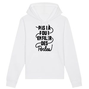 Sweat Capuche Adulte Pas le pour enfiler des perles