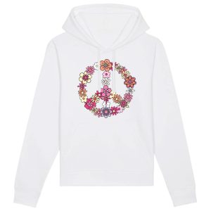 Sweat Capuche Adulte Peace and Love