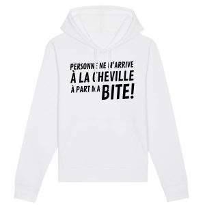 Sweat Capuche Adulte Personne ne m’arrive a la cheville