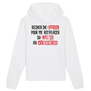 Sweat Capuche Adulte Recherche sosie du lundi au vendredi