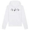 Sweat Capuche Adulte Rythme cardiaque badminton