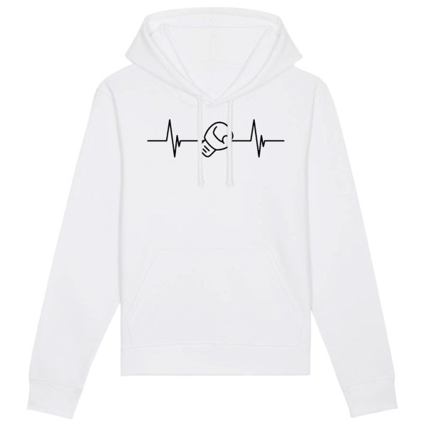 Sweat Capuche Adulte Rythme cardiaque boxe