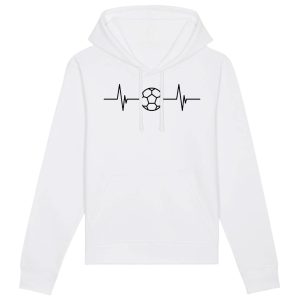 Sweat Capuche Adulte Rythme cardiaque foot