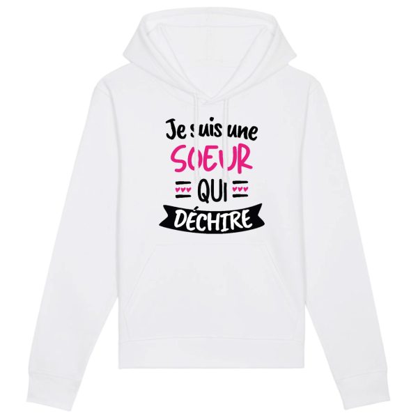 Sweat Capuche Adulte Soeur qui dechire