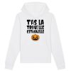 Sweat Capuche Adulte T’as la trouille citrouille