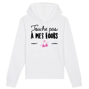 Sweat Capuche Adulte Touche pas a mes boobs