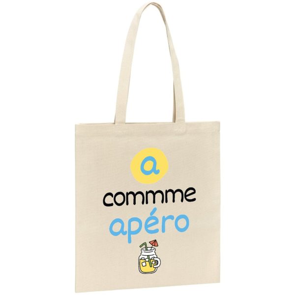 Tote bag A comme apero