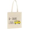Tote bag A plus dans l&rsquo;bus
