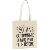 Tote bag Anniversaire 50 ans
