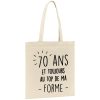 Tote bag Anniversaire 70 ans
