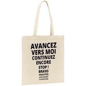 Tote bag Avancez vers la perfection