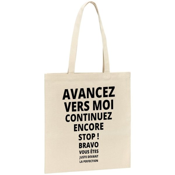 Tote bag Avancez vers la perfection