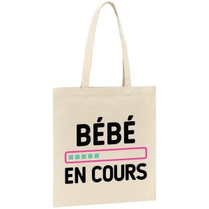 Tote bag Bebe en cours