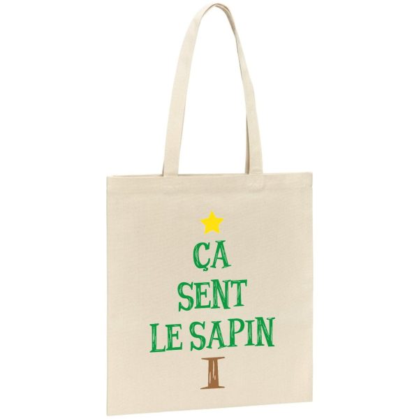 Tote bag Ca sent le sapin