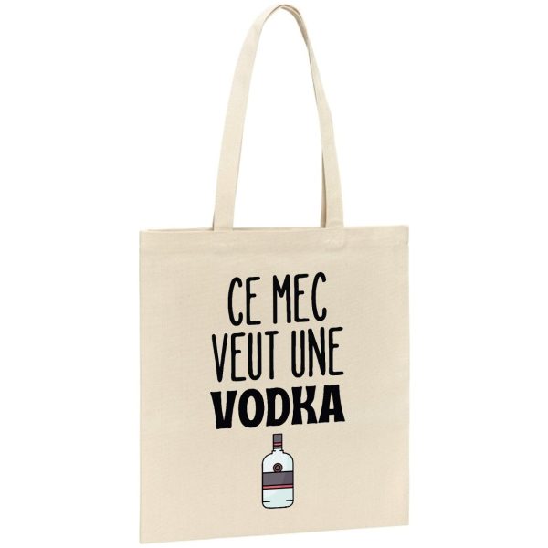 Tote bag Ce mec veut une vodka