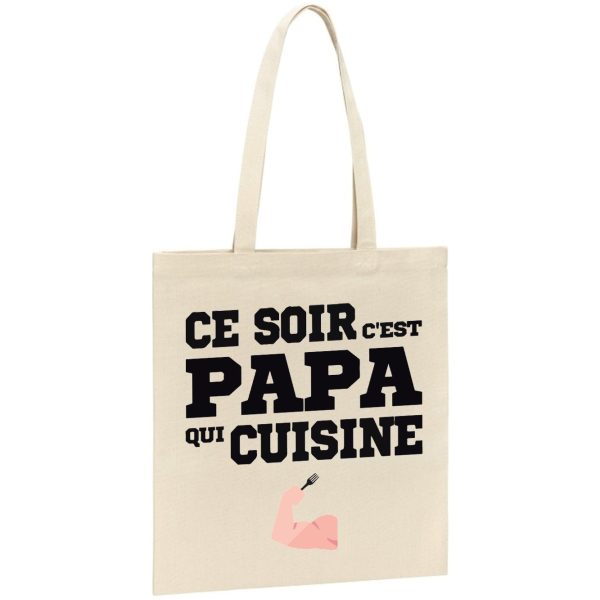 Tote bag Ce soir c’est papa qui cuisine