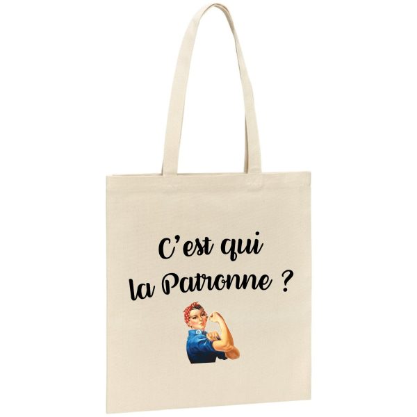 Tote bag C’est qui la patronne