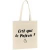 Tote bag C’est qui le patron