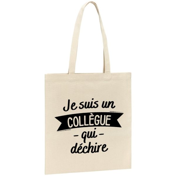 Tote bag Collegue qui dechire