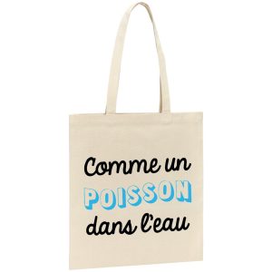 Tote bag Comme un poisson dans l’eau