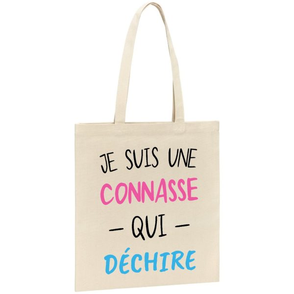 Tote bag Connasse qui dechire