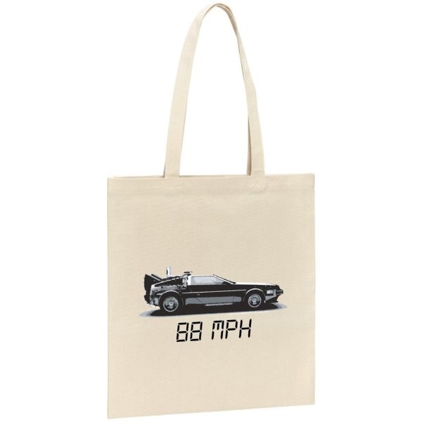 Tote bag Delorean 88 MPH