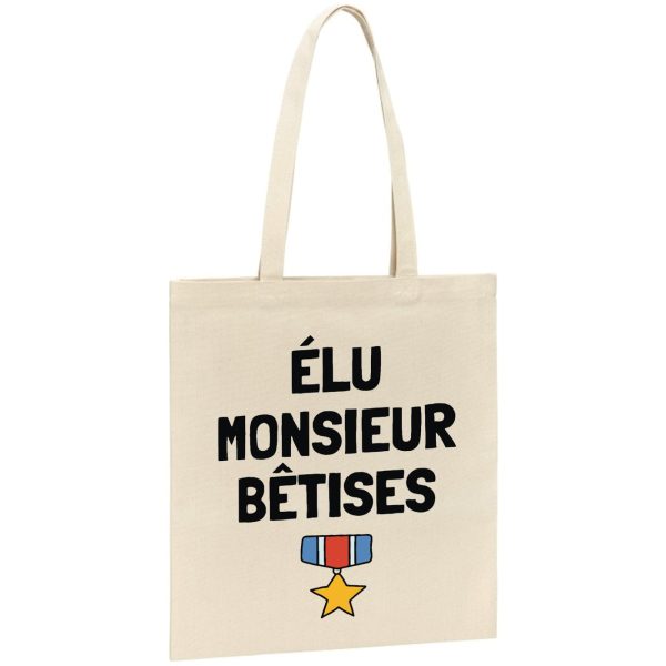 Tote bag Elu monsieur betises