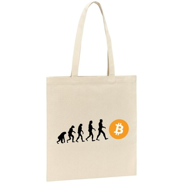 Tote bag Evolution Bitcoin