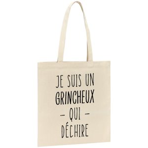 Tote bag Grincheux qui dechire