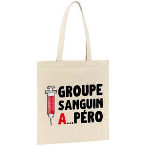 Tote bag Groupe sanguin Apero