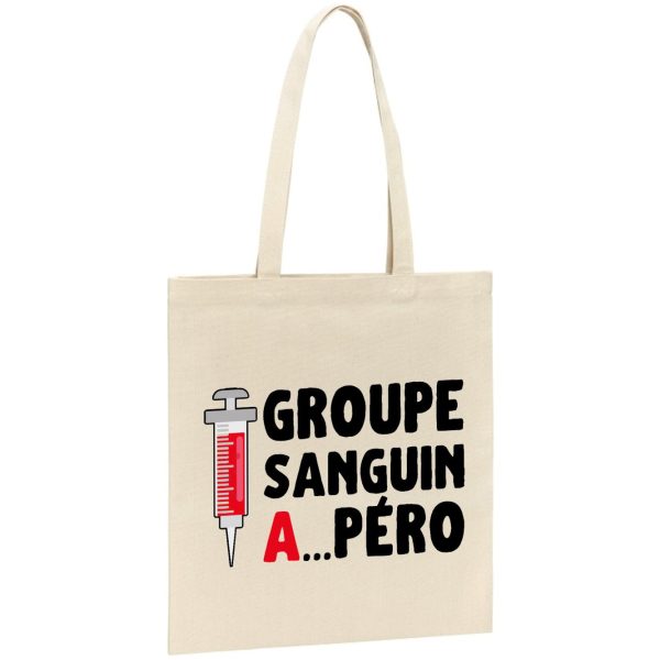 Tote bag Groupe sanguin Apero