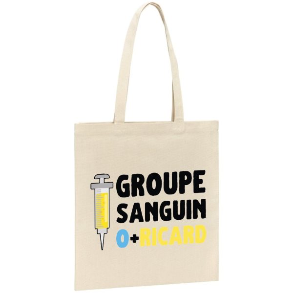 Tote bag Groupe sanguin O + Ricard