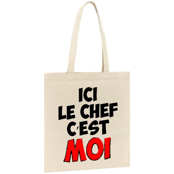 Tote bag Ici le chef c’est moi