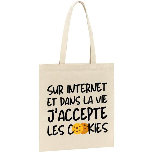 Tote bag J’accepte les cookies