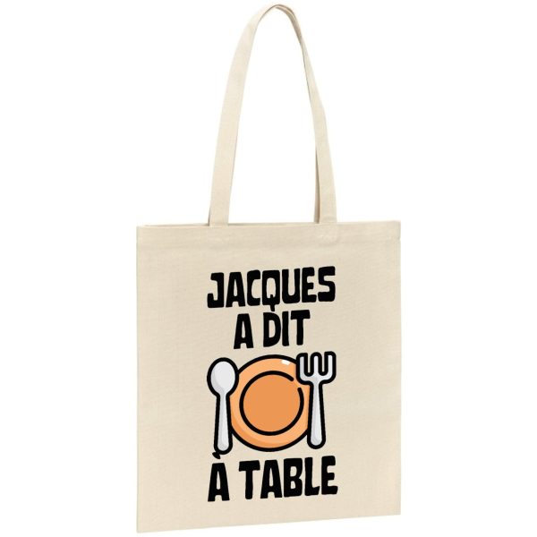 Tote bag Jacques a dit a table