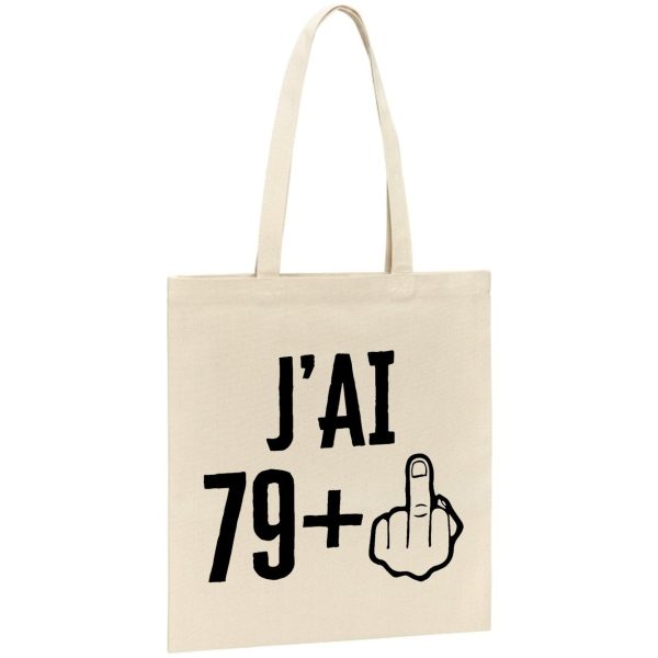 Tote bag J’ai 80 ans 79 + 1