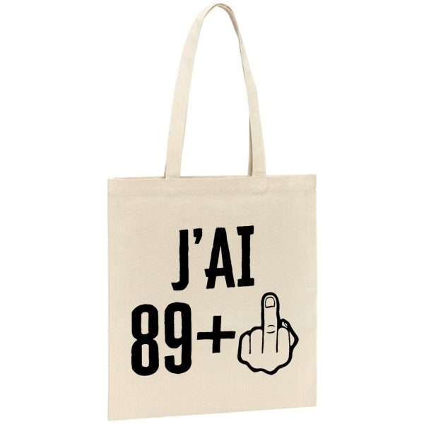 Tote bag J’ai 90 ans 89 + 1