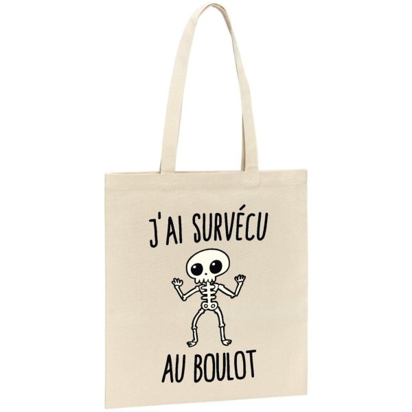 Tote bag J’ai surv�cu au boulot