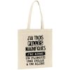 Tote bag J’ai trois filles magnifiques