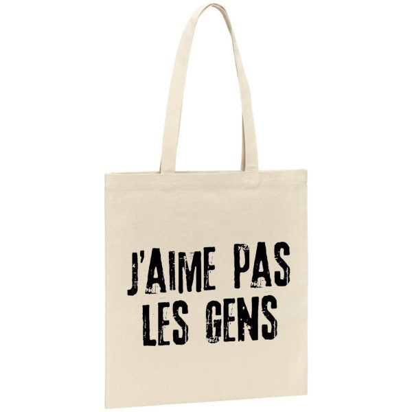 Tote bag J’aime pas les gens