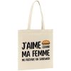 Tote bag J’aime quand ma femme me prepare un sandwich