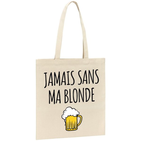 Tote bag Jamais sans ma blonde