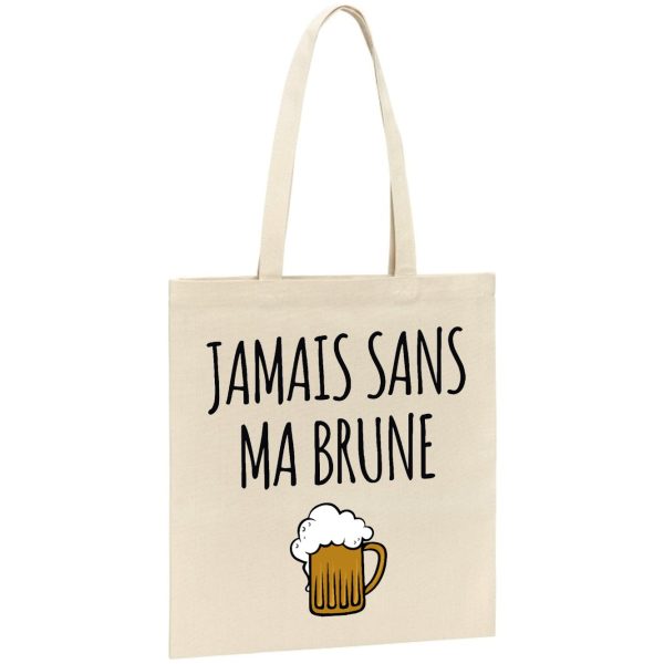 Tote bag Jamais sans ma brune