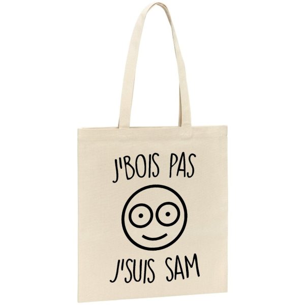 Tote bag J’bois pas j’suis Sam