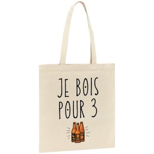 Tote bag Je bois pour
