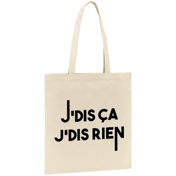 Tote bag Je dis ca je dis rien